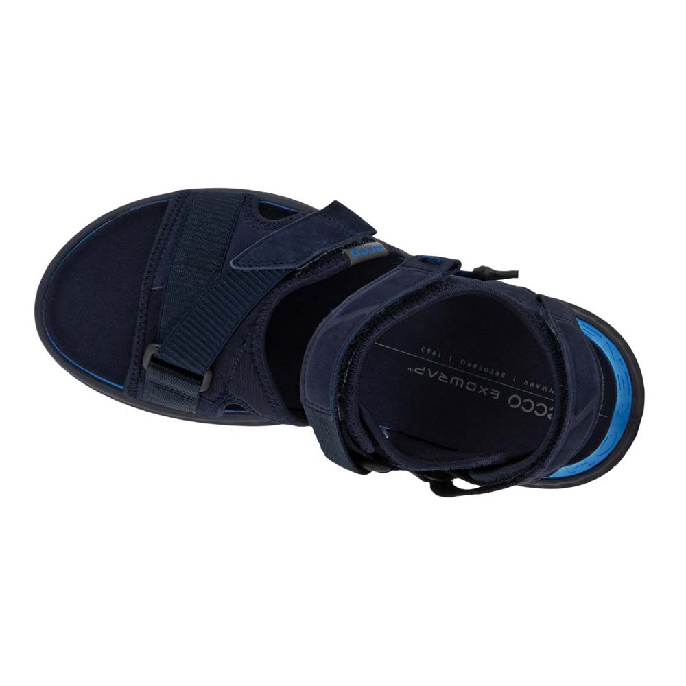 Men's Ecco Exowrap 3strap Sandals Blue / Blue | USA 588VRW